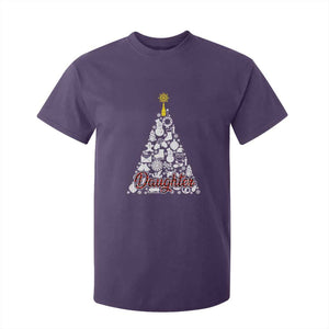 Christmas Tree T Shirt For Kid Red Plaid Daughter TS02 Purple Print Your Wear