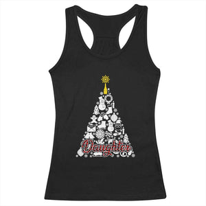 Christmas Tree Racerback Tank Top Red Plaid Daughter TS02 Black Print Your Wear