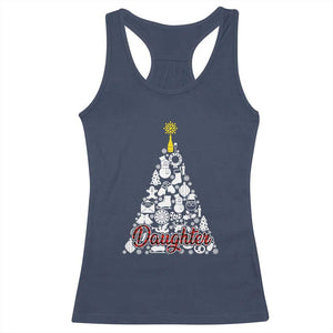 Christmas Tree Racerback Tank Top Red Plaid Daughter TS02 Navy Print Your Wear