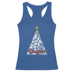 Christmas Tree Racerback Tank Top Red Plaid Daughter TS02 Royal Blue Print Your Wear