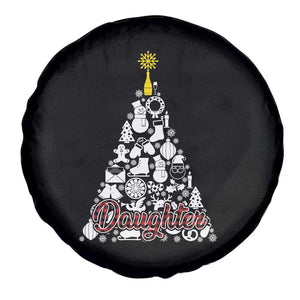 Christmas Tree Spare Tire Cover Red Plaid Daughter TS02 Print Your Wear