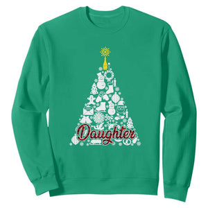 Christmas Tree Sweatshirt Red Plaid Daughter TS02 Irish Green Print Your Wear