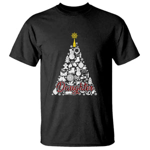 Christmas Tree T Shirt Red Plaid Daughter TS02 Black Print Your Wear