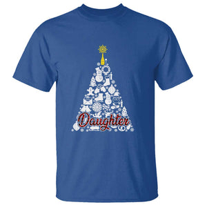 Christmas Tree T Shirt Red Plaid Daughter TS02 Royal Blue Print Your Wear