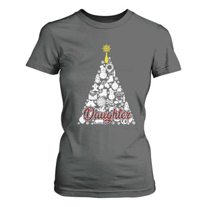 Christmas Tree T Shirt For Women Red Plaid Daughter TS02 Dark Heather Print Your Wear