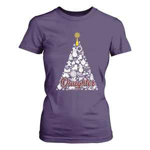 Christmas Tree T Shirt For Women Red Plaid Daughter TS02 Purple Print Your Wear