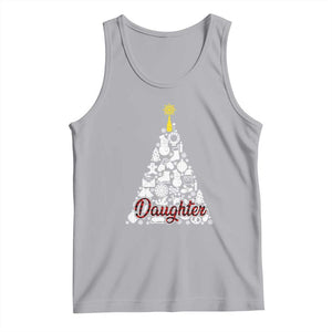 Christmas Tree Tank Top Red Plaid Daughter TS02 Athletic Heather Print Your Wear