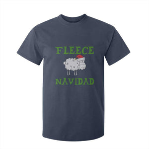 Funny Christmas Sheep T Shirt For Kid Fleece Navidad Feliz Festive Xmas TS02 Navy Print Your Wear