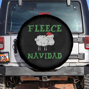 Funny Christmas Sheep Spare Tire Cover Fleece Navidad Feliz Festive Xmas TS02 No hole Black Print Your Wear