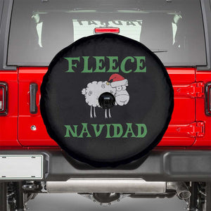 Funny Christmas Sheep Spare Tire Cover Fleece Navidad Feliz Festive Xmas TS02 Black Print Your Wear