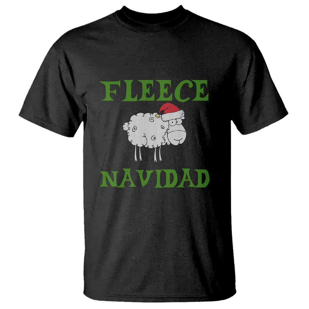 Funny Christmas Sheep T Shirt Fleece Navidad Feliz Festive Xmas TS02 Black Print Your Wear