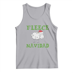 Funny Christmas Sheep Tank Top Fleece Navidad Feliz Festive Xmas TS02 Athletic Heather Print Your Wear