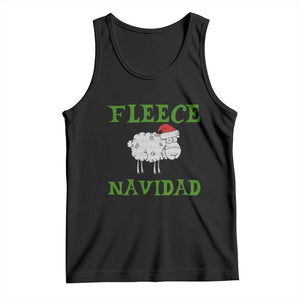 Funny Christmas Sheep Tank Top Fleece Navidad Feliz Festive Xmas TS02 Black Print Your Wear