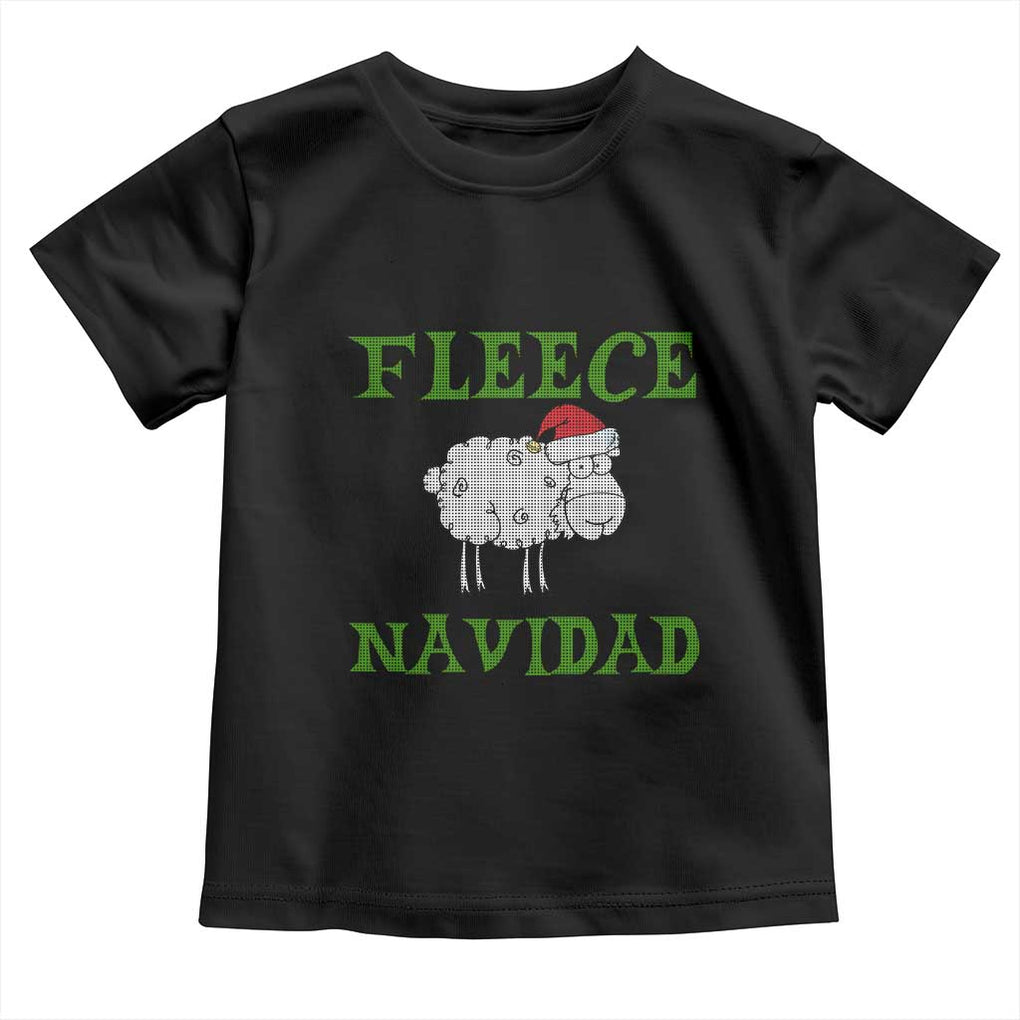 Funny Christmas Sheep Toddler T Shirt Fleece Navidad Feliz Festive Xmas TS02 Black Print Your Wear