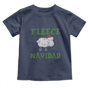 Funny Christmas Sheep Toddler T Shirt Fleece Navidad Feliz Festive Xmas TS02 Navy Print Your Wear