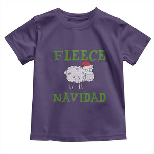 Funny Christmas Sheep Toddler T Shirt Fleece Navidad Feliz Festive Xmas TS02 Purple Print Your Wear