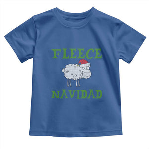 Funny Christmas Sheep Toddler T Shirt Fleece Navidad Feliz Festive Xmas TS02 Royal Blue Print Your Wear