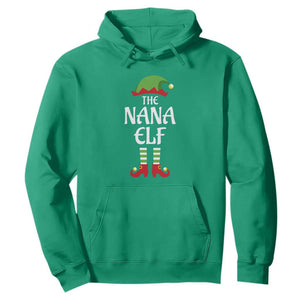 Christmas The Nana Elf Hoodie Funny Grandma Xmas Family Matching TS02 Irish Green Print Your Wear