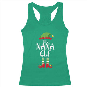 Christmas The Nana Elf Racerback Tank Top Funny Grandma Xmas Family Matching TS02 Irish Green Print Your Wear