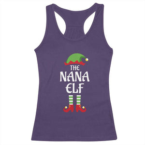 Christmas The Nana Elf Racerback Tank Top Funny Grandma Xmas Family Matching TS02 Purple Print Your Wear