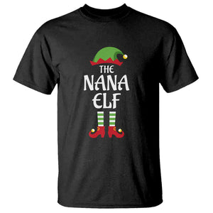 Christmas The Nana Elf T Shirt Funny Grandma Xmas Family Matching TS02 Black Print Your Wear