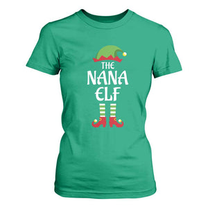 Christmas The Nana Elf T Shirt For Women Funny Grandma Xmas Family Matching TS02 Irish Green Print Your Wear