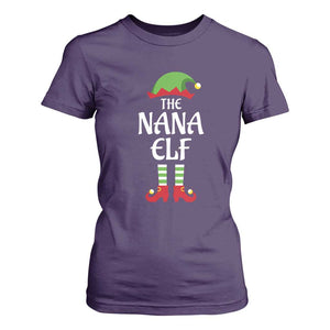 Christmas The Nana Elf T Shirt For Women Funny Grandma Xmas Family Matching TS02 Purple Print Your Wear