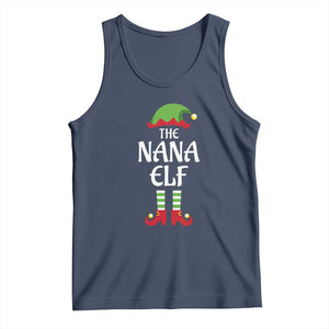 Christmas The Nana Elf Tank Top Funny Grandma Xmas Family Matching TS02 Navy Print Your Wear