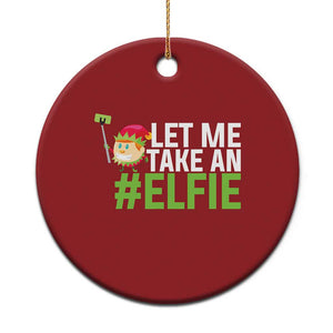 Xmas Elf Christmas Ornament Let Me Take An Elfie TS02 Print Your Wear