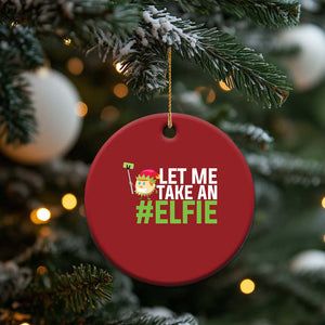 Xmas Elf Christmas Ornament Let Me Take An Elfie TS02 Print Your Wear