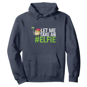 Christmas Elf Hoodie Let Me Take An Elfie TS02 Navy Print Your Wear