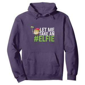 Christmas Elf Hoodie Let Me Take An Elfie TS02 Purple Print Your Wear