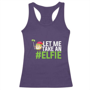 Christmas Elf Racerback Tank Top Let Me Take An Elfie TS02 Purple Print Your Wear