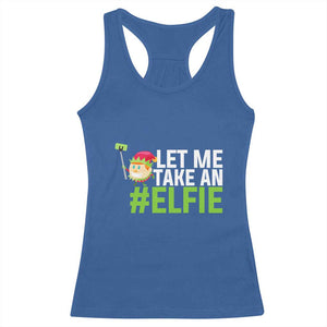 Christmas Elf Racerback Tank Top Let Me Take An Elfie TS02 Royal Blue Print Your Wear