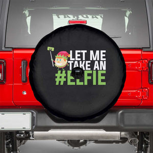 Christmas Elf Spare Tire Cover Let Me Take An Elfie TS02 Black Print Your Wear