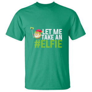 Christmas Elf T Shirt Let Me Take An Elfie TS02 Irish Green Print Your Wear