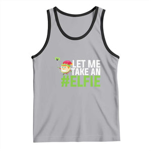 Christmas Elf Tank Top Let Me Take An Elfie TS02 Athletic Heather Black Print Your Wear