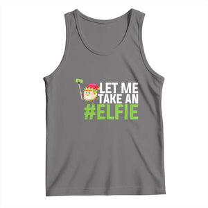 Christmas Elf Tank Top Let Me Take An Elfie TS02 Deep Heather Print Your Wear