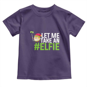 Christmas Elf Toddler T Shirt Let Me Take An Elfie TS02 Purple Print Your Wear