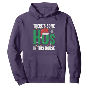 Christmas Santa Ho Ho Ho Hoodie There's Some Hos In This House TS02 Purple Print Your Wear