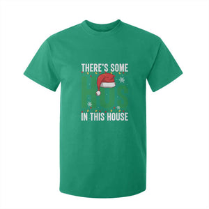 Christmas Santa Ho Ho Ho T Shirt For Kid There's Some Hos In This House TS02 Irish Green Print Your Wear