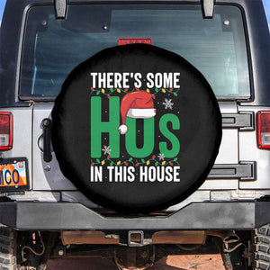 Christmas Santa Ho Ho Ho Spare Tire Cover There's Some Hos In This House TS02 No hole Black Print Your Wear