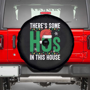 Christmas Santa Ho Ho Ho Spare Tire Cover There's Some Hos In This House TS02 Black Print Your Wear