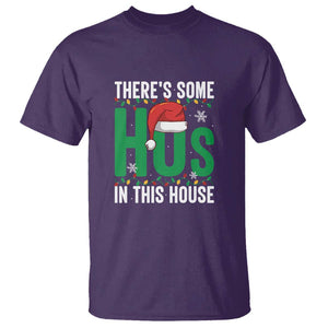 Christmas Santa Ho Ho Ho T Shirt There's Some Hos In This House TS02 Purple Print Your Wear