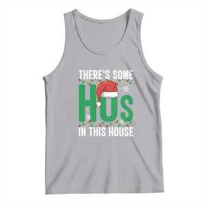 Christmas Santa Ho Ho Ho Tank Top There's Some Hos In This House TS02 Athletic Heather Print Your Wear