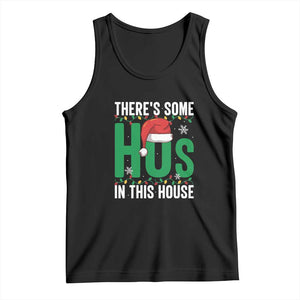 Christmas Santa Ho Ho Ho Tank Top There's Some Hos In This House TS02 Black Print Your Wear