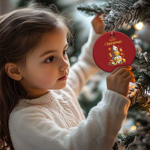 Xmas Cheese Lover Christmas Ornament Happy Cheesemas Merry Xmas TS02 Print Your Wear