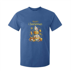 Christmas Cheese Lover T Shirt For Kid Happy Cheesemas Merry Xmas TS02 Royal Blue Print Your Wear