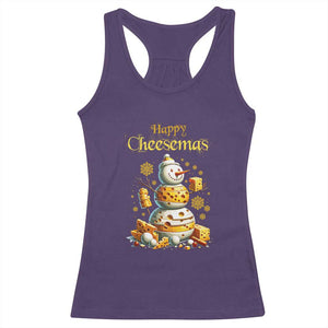 Christmas Cheese Lover Racerback Tank Top Happy Cheesemas Merry Xmas TS02 Purple Print Your Wear