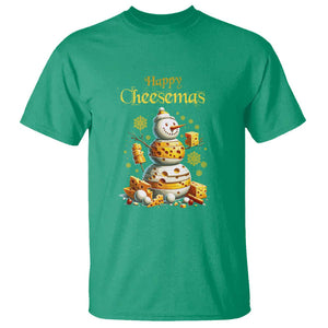 Christmas Cheese Lover T Shirt Happy Cheesemas Merry Xmas TS02 Irish Green Print Your Wear